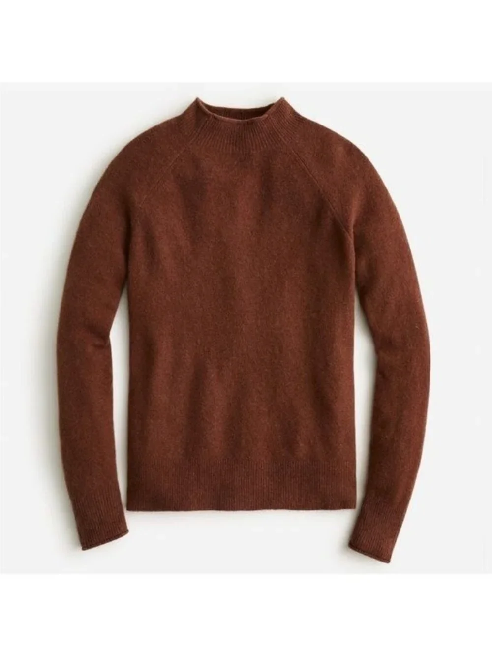 J Crew Rollneck brown sweater in Supersoft yarn merino wool & alpaca  size XXS